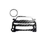 Carbon Fiber keychain for Chevy Camaro RS (2016-2018) Gen 6 Inspired Keychain Lanyard  front view Glossy Twill
