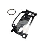 Carbon Fiber keychain for Ferrari F40 (1987-1992) Inspired Keychain Lanyard gift FRONT view Glossy Twill