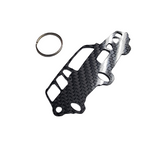 Carbon Fiber keychain for Volvo 200 (1974-1993) Inspired Keychain Lanyard 3d  front view Glossy Twill (Copy)