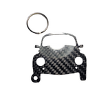 Carbon Fiber keychain for Volkswagen Beetle Classic (1950-1959) VW Bug Type 1 Inspired Keychain Lanyard  front view Glossy Twill
