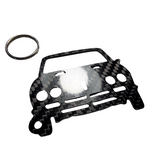 Carbon Fiber keychain for Mazda RX-2 (1970–1978)  Inspired Keychain Lanyard  front view Glossy Twill