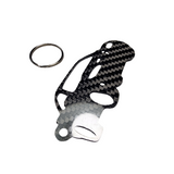 Carbon Fiber keychain for Pontiac Firebird Trans Am WS6 (1998-2002) Inspired Keychain Lanyard 3D front stance view Glossy Twill
