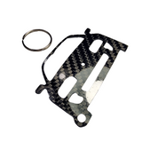 Carbon Fiber keychain for Toyota Supra MK4 A80 (1993-1998) Twin Turbo Inspired Keychain Lanyard  FRONT view Glossy Twill