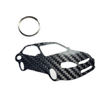 Carbon Fiber keychain for Honda Civic EK (1996-2000) Hatchback Inspired Keychain Lanyard 3D FRONT STANCE view Glossy Twill
