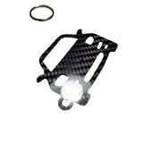 Carbon Fiber keychain for Mazda RX-7 FD OE usdm (1992-2002) Inspired Keychain Lanyard front view Glossy Twill