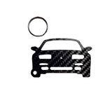 Carbon Fiber keychain for Lotus Elan M100 Roadster (1989-1995) Inspired Keychain Lanyard   front STANCE view Glossy Twill