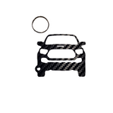Carbon Fiber keychain for Toyota Tacoma TRD Pro (2020-Present) 3rd Generation Inspired Keychain Lanyard  front view Glossy Twill
