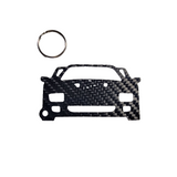 Carbon Fiber keychain for Ferrari F40 (1987-1992) Inspired Keychain Lanyard gift FRONT view Glossy Twill