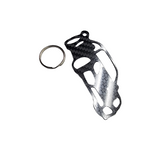 Carbon Fiber keychain for Porsche Cayman S 718 (2016-2020) Inspired Keychain Lanyard 3d front view Glossy Twill (Copy)