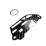 Carbon Fiber keychain for Acura RSX (2002-2006) Inspired Keychain Lanyard 3D Rear view Glossy Twill