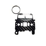 Carbon Fiber keychain for Land Rover Series III (1971-1985) Inspired Keychain Lanyard  front view Glossy Twill gift christmas