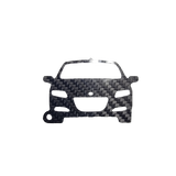 Carbon Fiber keychain for Honda CR-Z CRZ (2011-2016) Inspired Keychain Lanyard Front view Glossy Twill