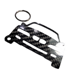 Carbon Fiber keychain for BMW Z3 M E36 Roadster Coupe (1997-2002) Inspired Keychain Lanyard gift front view Glossy Twill M Power BMW M Z3M