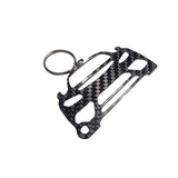 Carbon Fiber keychain for Mercedes AMG One (2022-Present) Inspired Keychain Lanyard  front view Glossy Twill gift