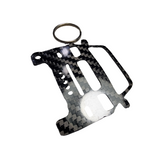 Carbon Fiber keychain for Toyota Tacoma (2001-2004) 1st GEN Facelift Inspired Keychain Lanyard  front view Glossy Twill
