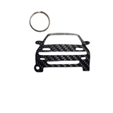 Carbon Fiber keychain for Toyota Celica T180 (1989-1993) Gen 5 Inspired Keychain Lanyard  front view Glossy Twill