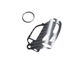 Carbon Fiber keychain for Mazda RX-8 (2003-2008) Inspired Keychain Lanyard 3d front view Glossy Twill (Copy)