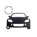 Carbon Fiber Keychain for Honda S2000 AP2 (S2K) (2003-2009)  Inspired Keychain Lanyard   FRONT view Glossy Twill gift