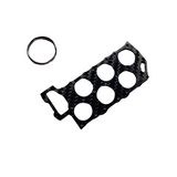 Carbon Fiber Keychain for Volkswagen VR6 cylinder head gasket Twill glossy