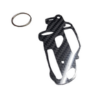 Carbon Fiber keychain for Toyota MR2 MRS ZZW30 (1999-2001) 3rd Generation W30 Inspired Keychain Lanyard  3d front view Glossy Twill (Copy)