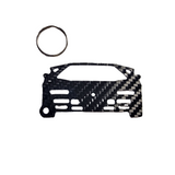 Carbon Fiber keychain for Lamborghini Countach (1978-1988) Inspired Keychain Lanyard  front view Glossy Twill gift