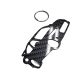 Carbonfaser-Schlüsselanhänger für Honda Civic Type R (2023-Heute) FL5 Inspirierter Schlüsselanhänger 3D-Vorderansicht glänzende Köperbindung