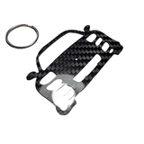 Carbon Fiber keychain for Mazda RX-7 FD Spirit R (1992-2002) Inspired Keychain Lanyard front view Glossy Twill