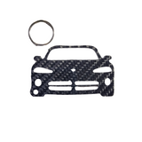 Carbon Fiber keychain for Dodge Viper SR I (1991-1995) 1st Generation Inspired Keychain Lanyard  front view Glossy Twill