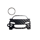 Carbon Fiber keychain for Chevrolet Camaro 4th gen (1998-2002) Inspired Keychain Lanyard  front view Glossy Twill
