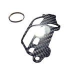 Carbon Fiber keychain for Honda Civic Si hatchback (1992-1995) Gen 5 Inspired Keychain Lanyard 3D rear view Glossy Twill