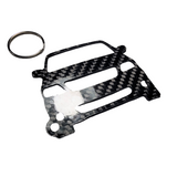 Carbon Fiber keychain for Ford F-150 SVT Lightening (1999-2004) 10th Generation from the Fast and the Furious Movie front view Glossy Twill