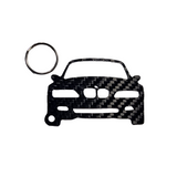 Carbon Fiber keychain for BMW Z3 M E36 Roadster Coupe (1997-2002) Inspired Keychain Lanyard gift front view Glossy Twill M Power BMW M Z3M