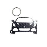 Carbon Fiber keychain for Lotus Emira (2022-Present)  Inspired Keychain Lanyard  front view Glossy Twill