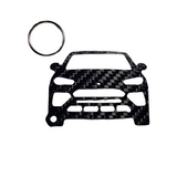 Carbon Fiber keychain for Lamborghini Urus (2018-Present) SUV Inspired Keychain Lanyard  front view Glossy Twill gift