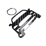 Carbon Fiber keychain for Ford Mustang GT S550 (2018-2023) Inspired Keychain Lanyard front view Glossy Twill fits Carroll Shelby  Cobra
