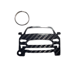 Carbon Fiber keychain for Ford Mustang GT S550 (2018-2023) Inspired Keychain Lanyard front view Glossy Twill fits Carroll Shelby  Cobra
