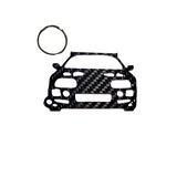 Carbon Fiberkeychain for Toyota Supra MK4 A80 (1993-1998) Twin Turbo Inspired Keychain Lanyard Fast & the Furious FRONT view Glossy Twill