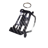 Carbon Fiber keychain for Lotus Elan M100 Roadster (1989-1995) Inspired Keychain Lanyard   front STANCE view Glossy Twill