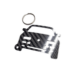 Carbon Fiber keychain for Volkswagen Corrado VR6 (1992-1995) Inspired Keychain Lanyard 3d front view Glossy Twill (Copy)