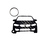 Carbon Fiber keychain for BMW M3 F80 (2018-2020) Inspired Keychain Lanyard gift front view Glossy Twill