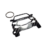 Carbon Fiber keychain for Toyota Tacoma TRD Pro (2020-Present) 3rd Generation Inspired Keychain Lanyard  front view Glossy Twill