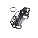 Carbon Fiber keychain for Jeep Grand Cherokee (WK2) SRT Trackhawk 4rd Generation Inspired Keychain Lanyard 3D front view Glossy Twill