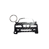 Carbon Fiber keychain for BMW Z3 M E36 Roadster Coupe (1997-2002) Inspired Keychain Lanyard gift front view Glossy Twill M Power BMW M Z3M