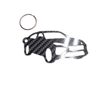 Carbon Fiber keychain for Lamborghini Urus (2018-Present) SUV Inspired Keychain Lanyard 3d  front view Glossy Twill gift (Copy)