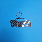 Carbon Fiber keychain for Lotus Elise Series 1 (1996-2001) Inspired Keychain Lanyard 3d  front view Glossy Twill (Copy) (Copy)