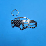Carbon Fiber keychain for Lamborghini Urus (2018-Present) SUV Inspired Keychain Lanyard 3d  front view Glossy Twill gift (Copy)