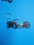 Carbon Fiber keychain for McLaren F1 (1992-1998) Inspired Keychain Lanyard 3d FRONT view Glossy Twill