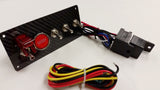 Racing REAL CARBON FIBER 12V Switch Panel LED Engine Start Push Button Toggle