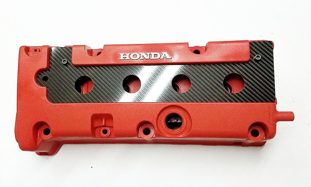 thumbnail interactive-video image 1 of NICECNC Real Dry Carbon Fiber Spark Plug Cover For Honda K20 / K24 Engines (Accord, Civic, CR-V) 1 of 3