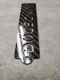 Carbon Fiber Dogecoin to the moon crypto keychain lanyard gift